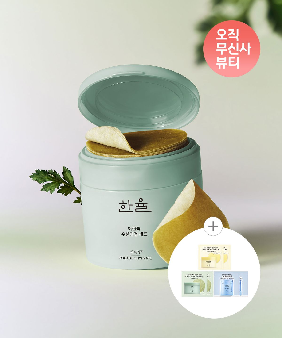 한율(HANYUL) 어린쑥 수분진정패드 60매
