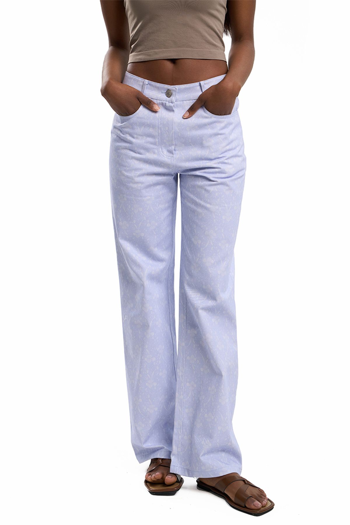 신스레터스(SHINS LETTERS) Daisy Pants (Blue)