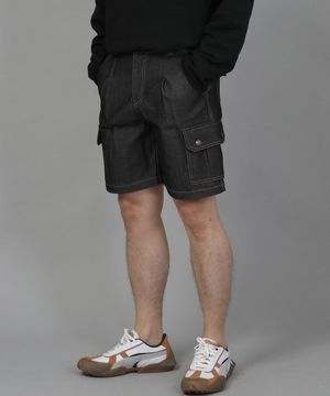 레트로라인 카고쇼츠 RBC-340 데님 블랙
