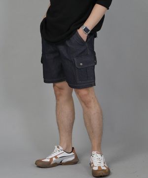 레트로라인 카고쇼츠 RBC-340 데님 인디고