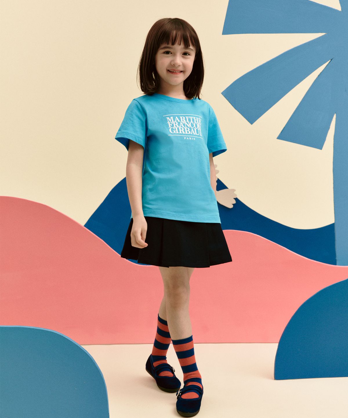마리떼 키즈(MARITHÉ KIDS) ENFANT CLASSIC LOGO TEE sky blue