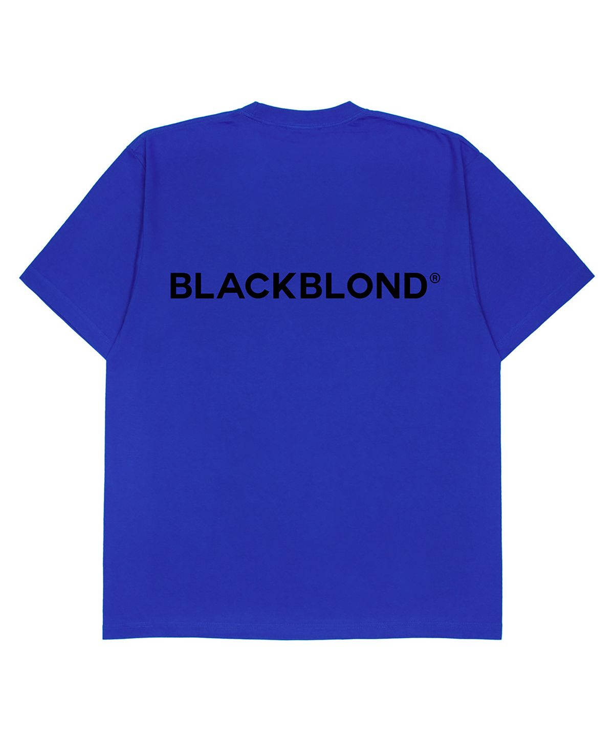 블랙블론드(BLACKBLOND) 비비디 클래식 스마일 로고 티셔츠 (블루)