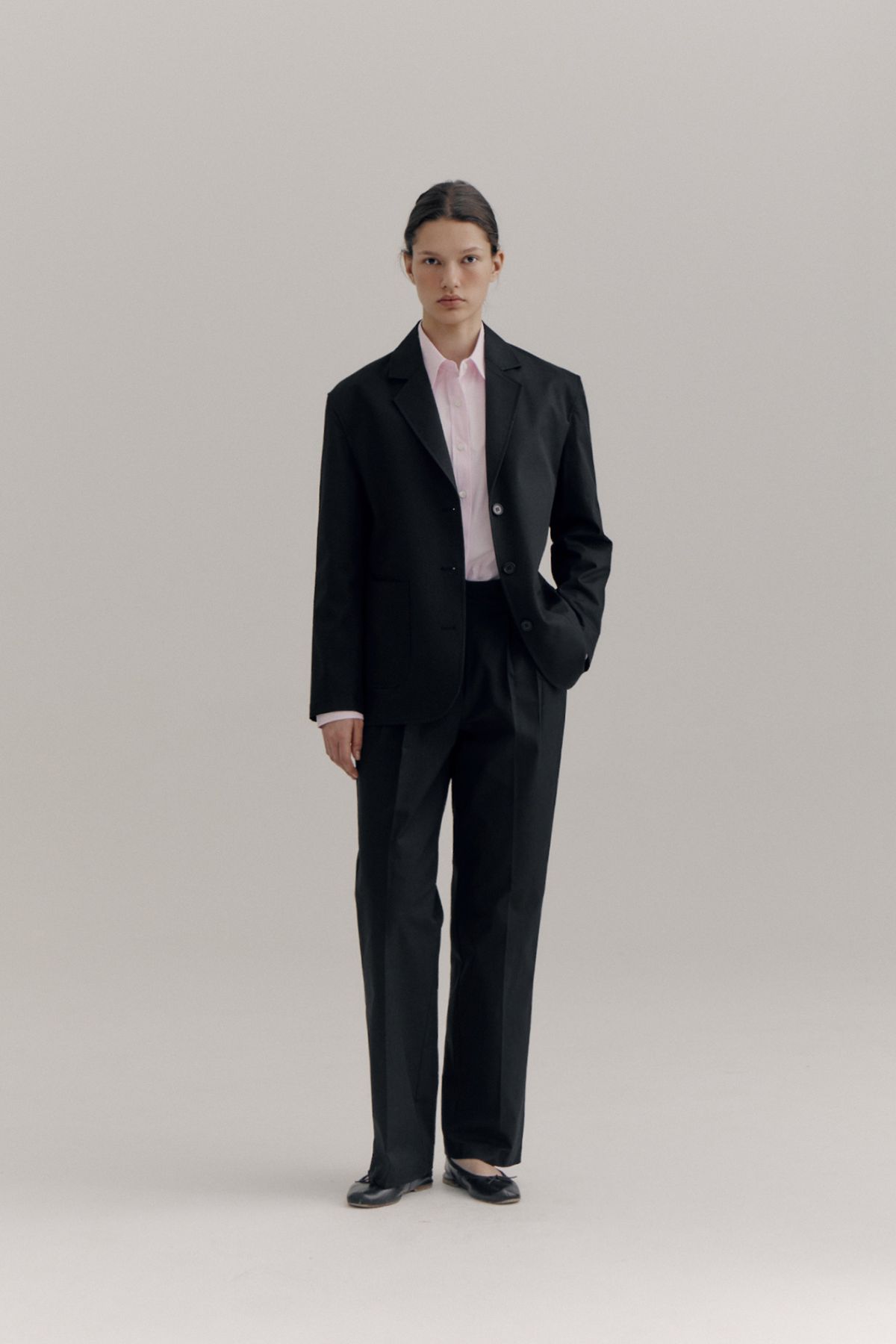 노우드(NOEUD) March cotton pants (Black)