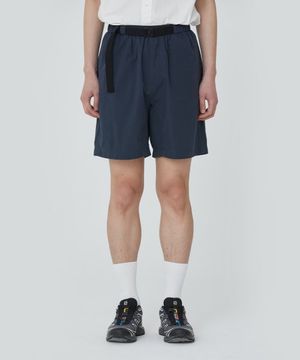 코튼 립스탑 하프 팬츠_네이비