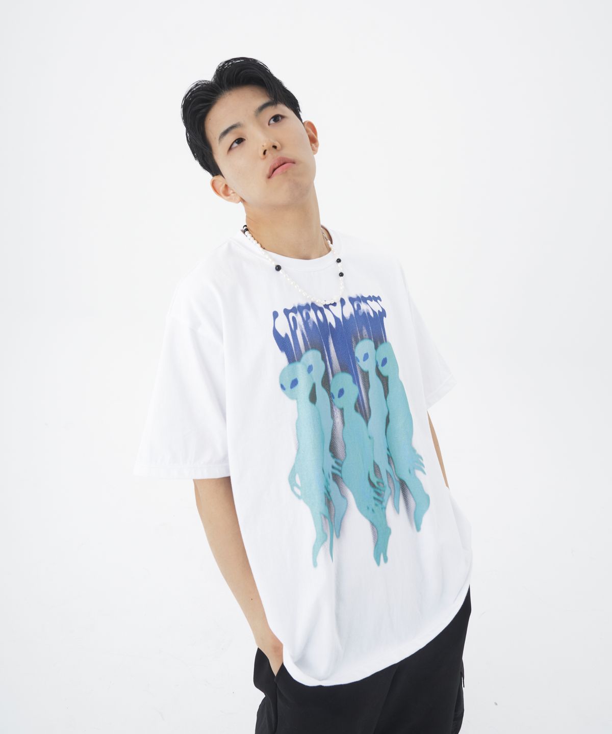 리즈리스(LEEDSLESS) leedsless unknown T-shirt 리즈리스 언노운 티셔츠 [white]