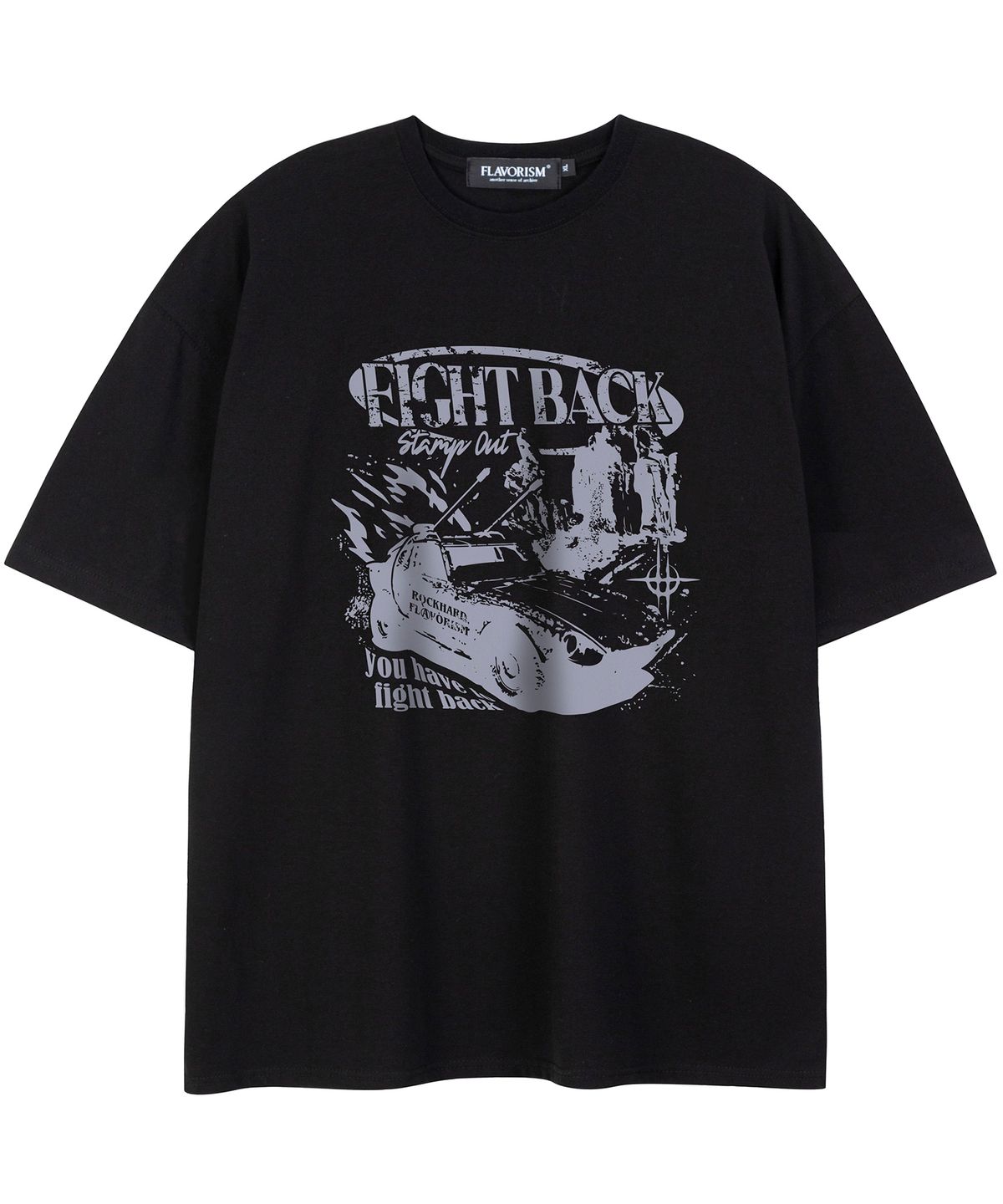플레이버리즘(FLAVORISM) FIGHT BACK T-SHIRT (TT0065)