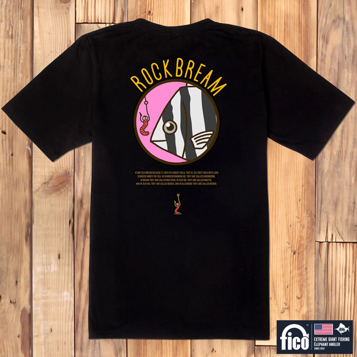 돌돌(DOLDOL) FICO_tshirts-125 익스트림 낚시 브랜드 피코 시즌2 캐릭터 그래픽 디자인 티셔츠