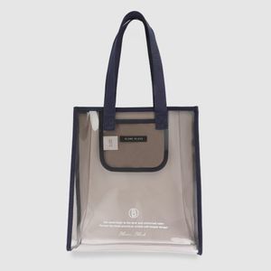 클리어 틴트 쇼퍼백 네이비