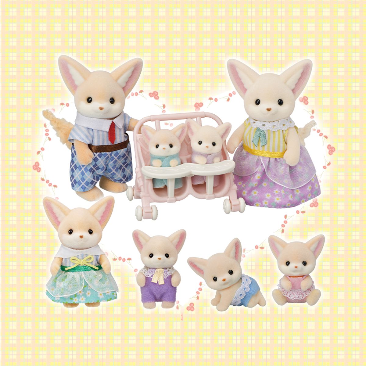 실바니안 패밀리(SYLVANIAN FAMILIES) 사막여우 온가족 세트