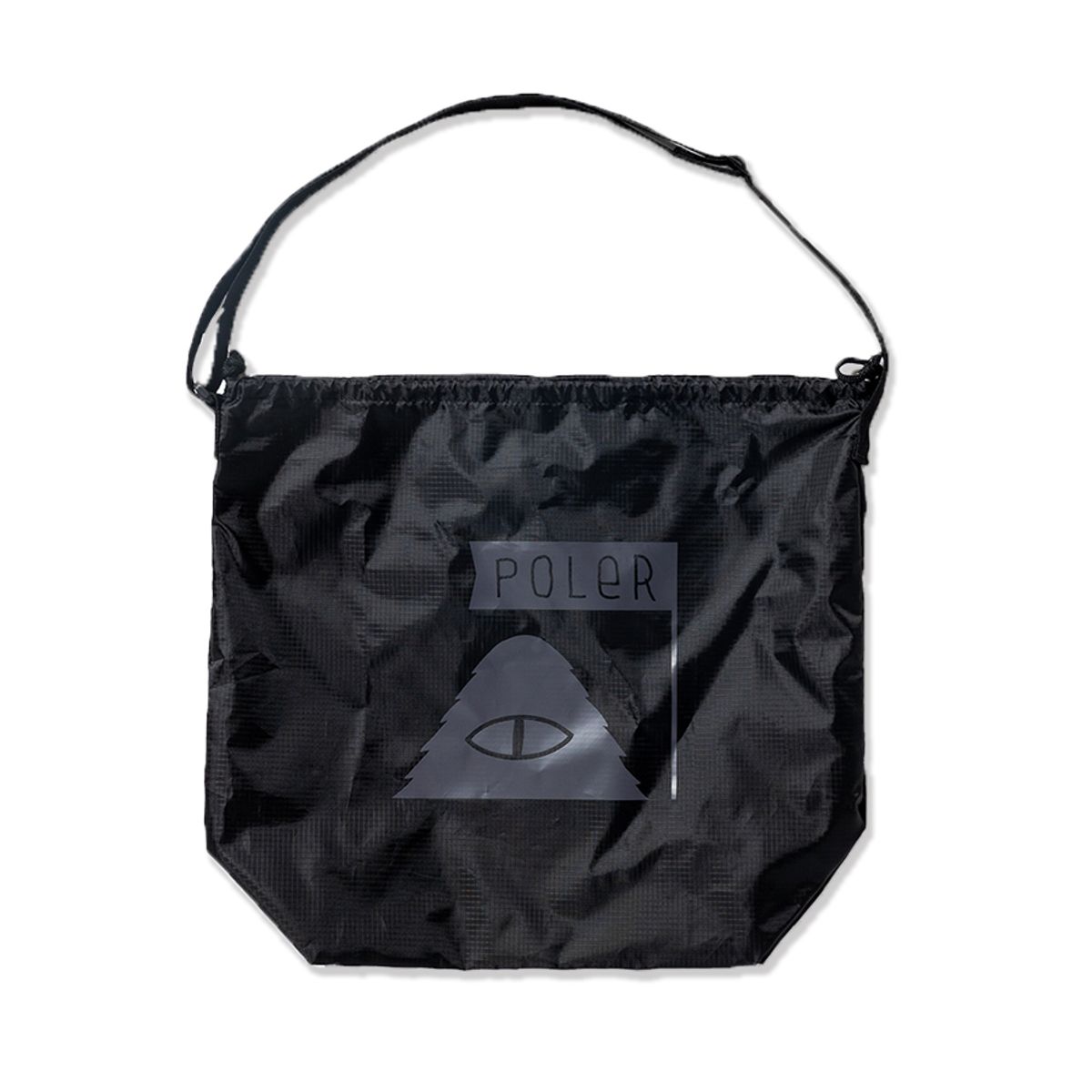 폴러스터프(POLERSTUFF) 숄더 에코백 BLACK