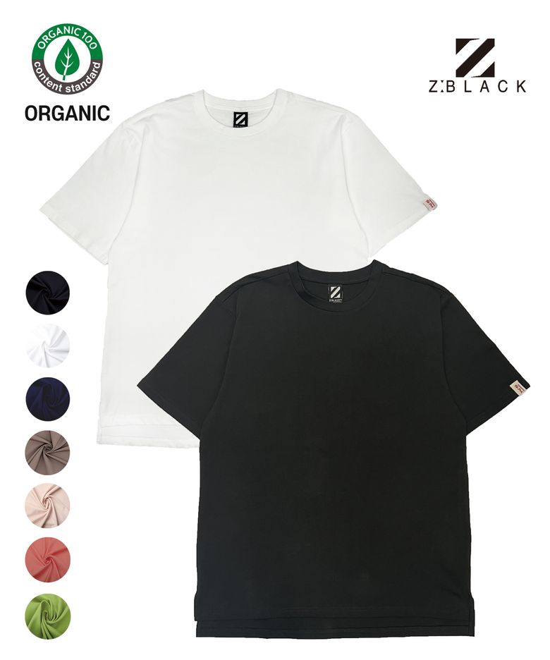 100% 오가닉 코튼 무지 반팔티셔츠 7COLOR