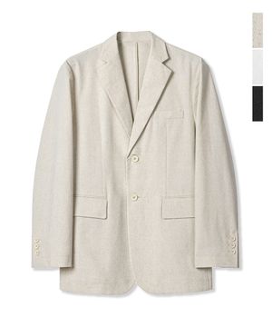 프렌치 린넨 라이크 싱글 블레이져 - 3COL