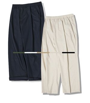 프렌치 린넨 라이크 원턱 와이드 팬츠 - 7COL