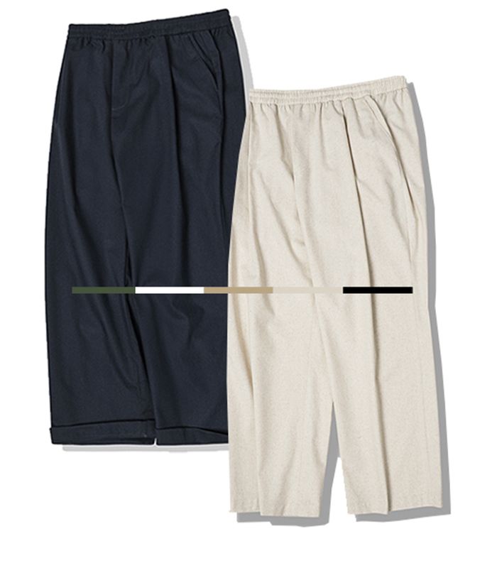 ★24SS新作★AVANDRESS★FRENCH LINEN SEMI-WIDE BANDING PANTS MUSINSA | AVANDRESS French Linen-Like One-Tuck Wide Pants - 7COL