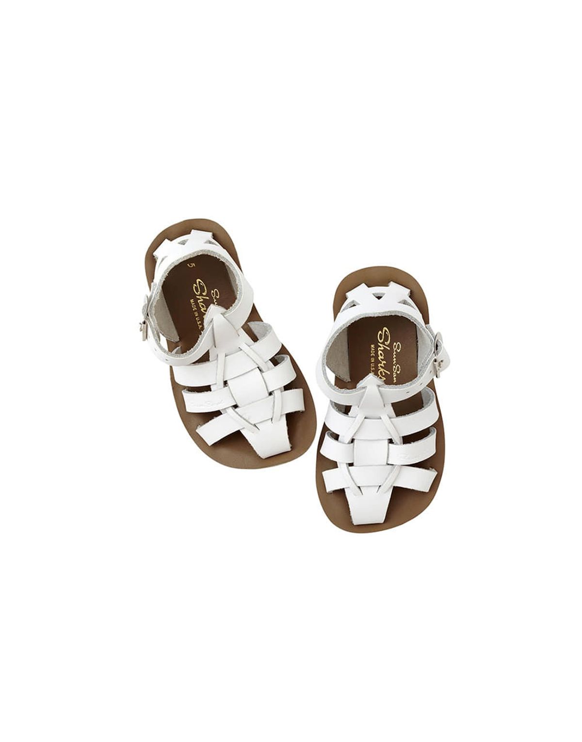 솔트워터 키즈(SALTWATER KIDS) CHILD VELCRO SHARK WHITE