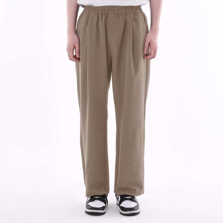 WIDE BANDING SLACKS 베이지