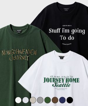 [2PACK] 져니홈+어뉴+투두 반팔티셔츠 2PACK (MJST7665+MJST7662+MJST7660)