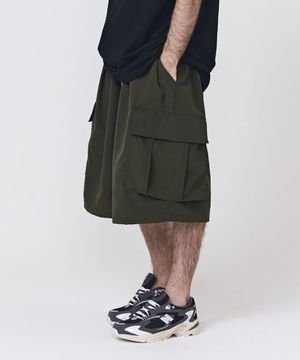 CB 벌룬 카고 반바지 (카키)