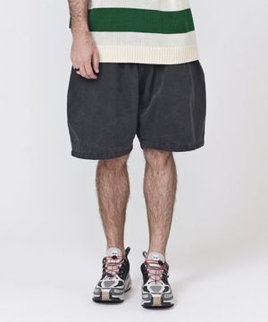 CB 피그먼트 다잉 반바지 (차콜)