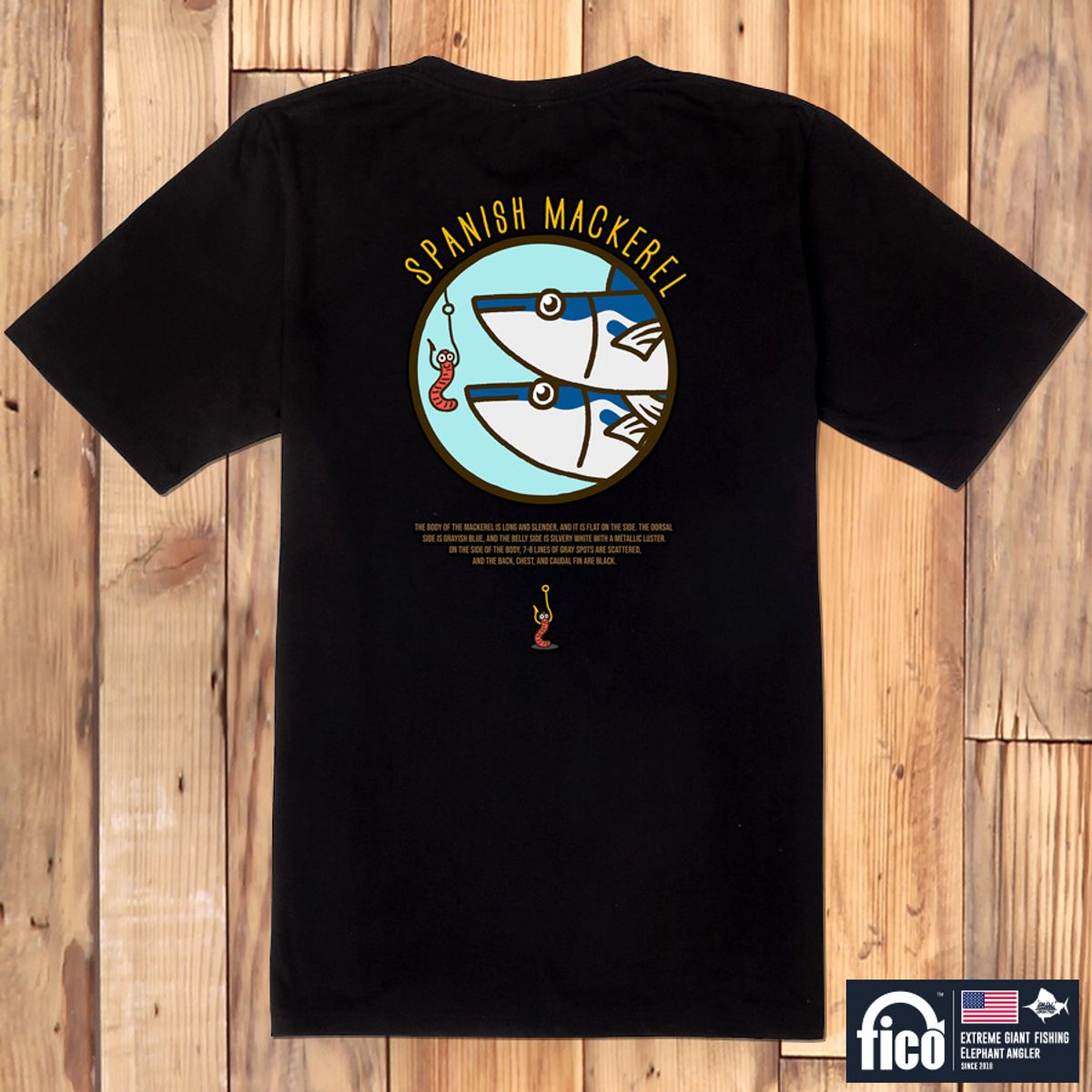 돌돌(DOLDOL) FICO_tshirts-126 익스트림 낚시 브랜드 피코 시즌2 캐릭터 그래픽 디자인 티셔츠