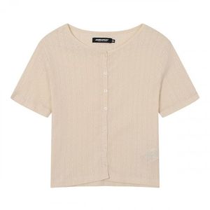 여성) 펀칭 반팔 가디건_AN2WSW371-CR