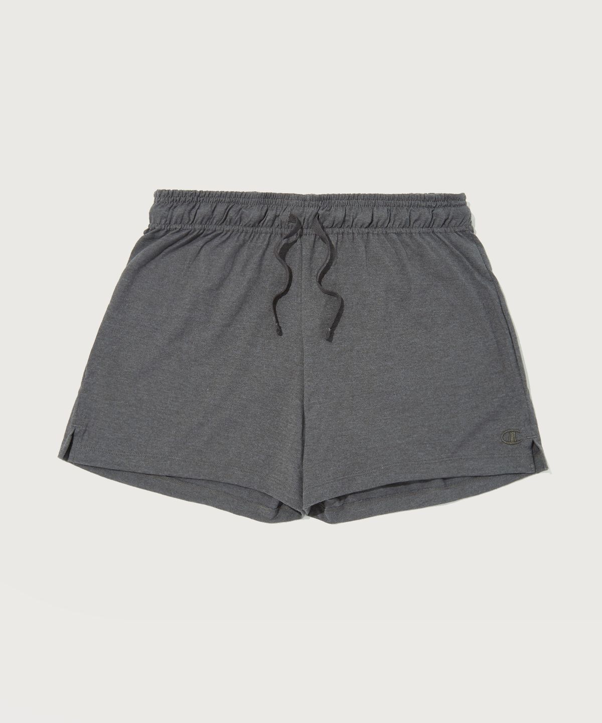 챔피온(CHAMPION) 여성 5부 코튼 저지 숏팬츠 Dark Grey