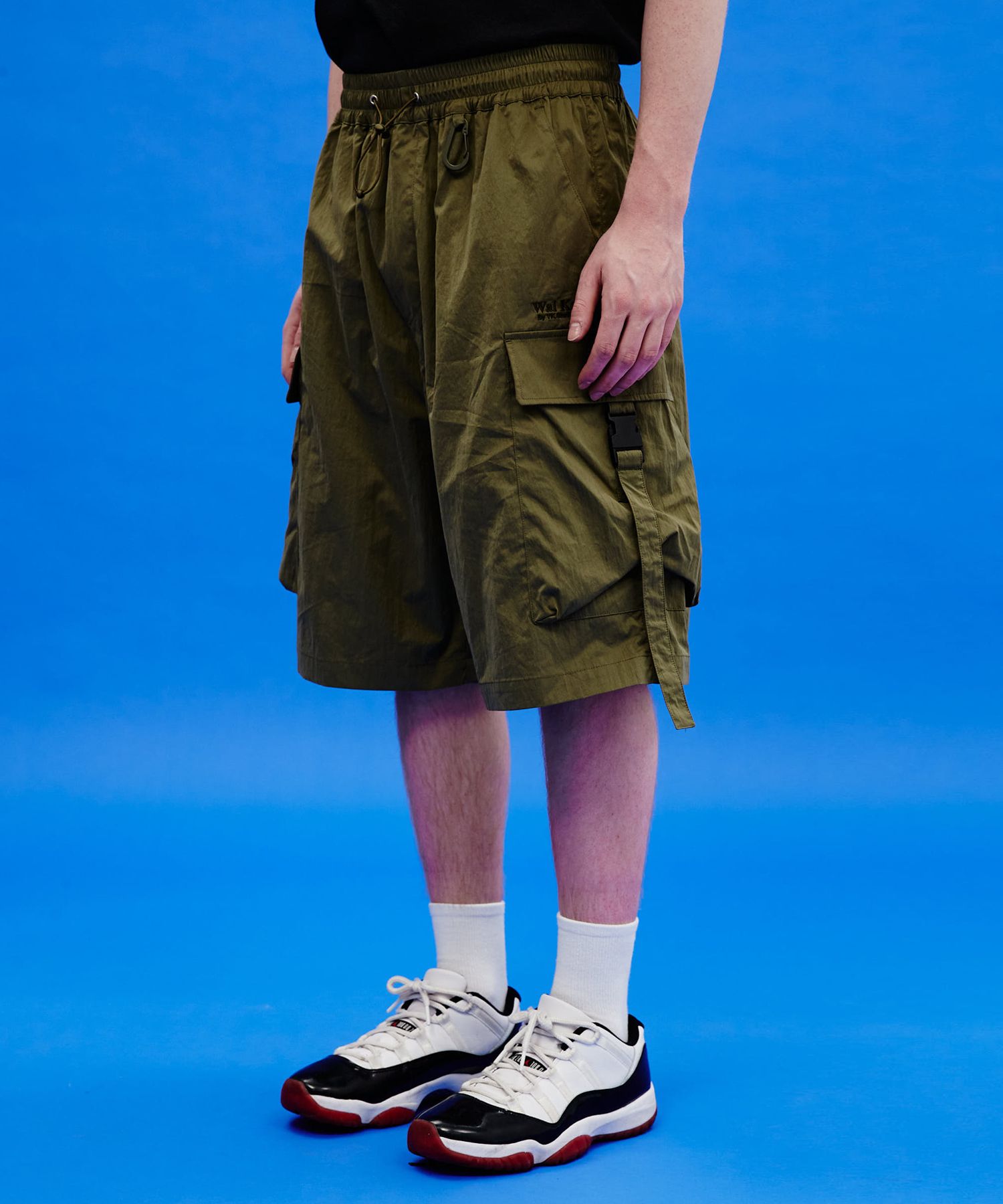 ★Wai Kei★ Big Pocket Banding Cargo Shorts Khaki YK23HSPT02 MUSINSA | WAI KEI Big Pocket Banding Cargo Short Pants Khaki