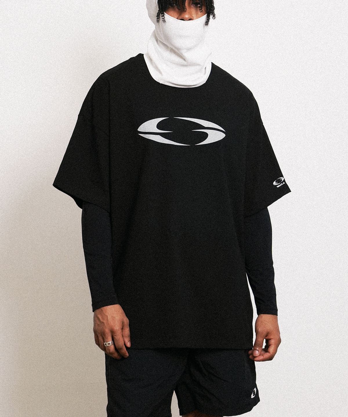 그레일즈(GRAILZ) OVAL LOGO T-SHIRTS [BLACK]
