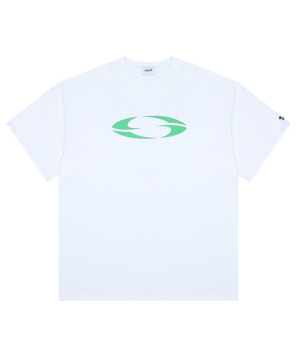 ★GRAILZ★ OVAL LOGO TSHIRTS WHITE GR23SSMS05WH MUSINSA | GRAILZ OVAL LOGO T-SHIRTS [WHITE/GREEN]