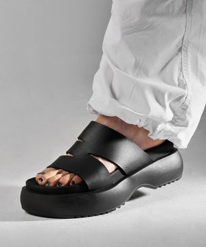 WTRD4602 웰즈 시그니처 스트랩 슬리퍼 블랙 [230~290MM]