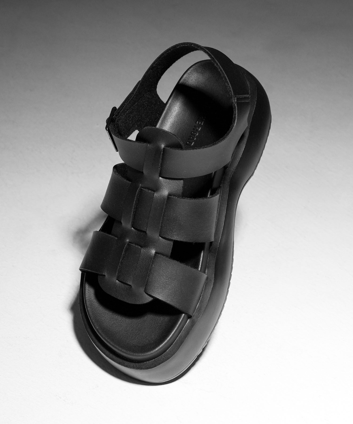 MUSINSA | WE THE ROAD WTRD4607 All Over Weave Sandal Black