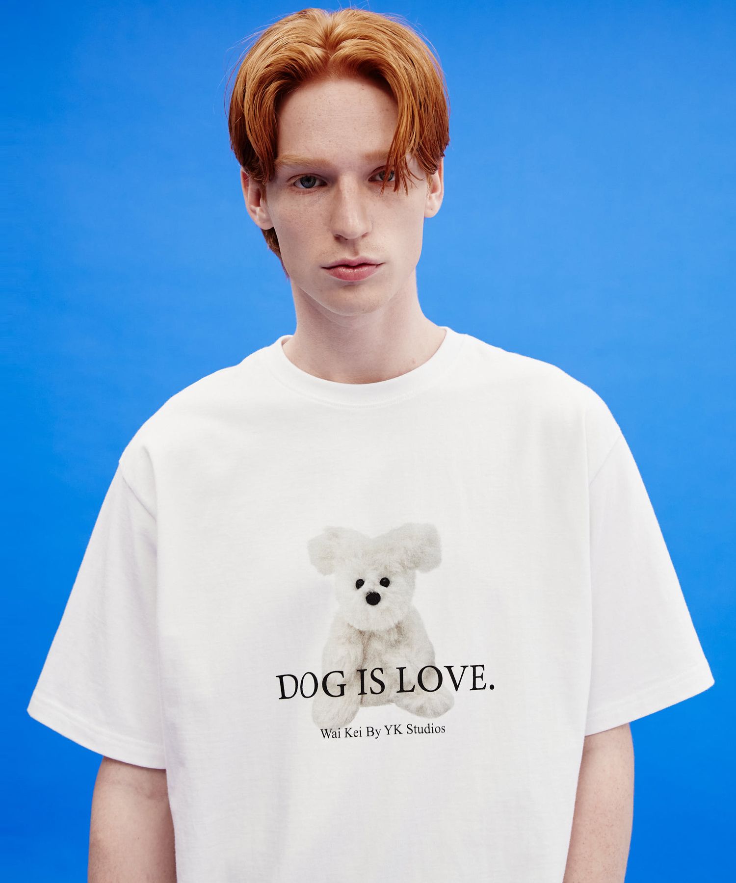 ◆Wai Kei◆ Dog is love Maltese toy short sleeve t-shirt nav MUSINSA | WAI KEI Dog is love maltese toy short sleeve t