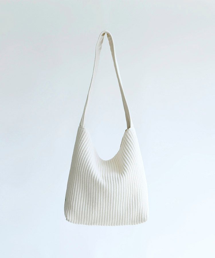 ショルダーバッグ・ポシェット GREEN STUFF Simple shopper bag 62 volume line ivory MUSINSA | GREEN STUFF Simple wide shopper bag 64 ribbed