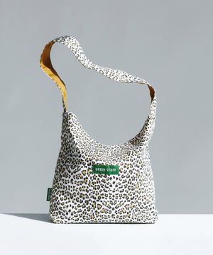 심풀 쇼퍼백 62 호피 - ivory