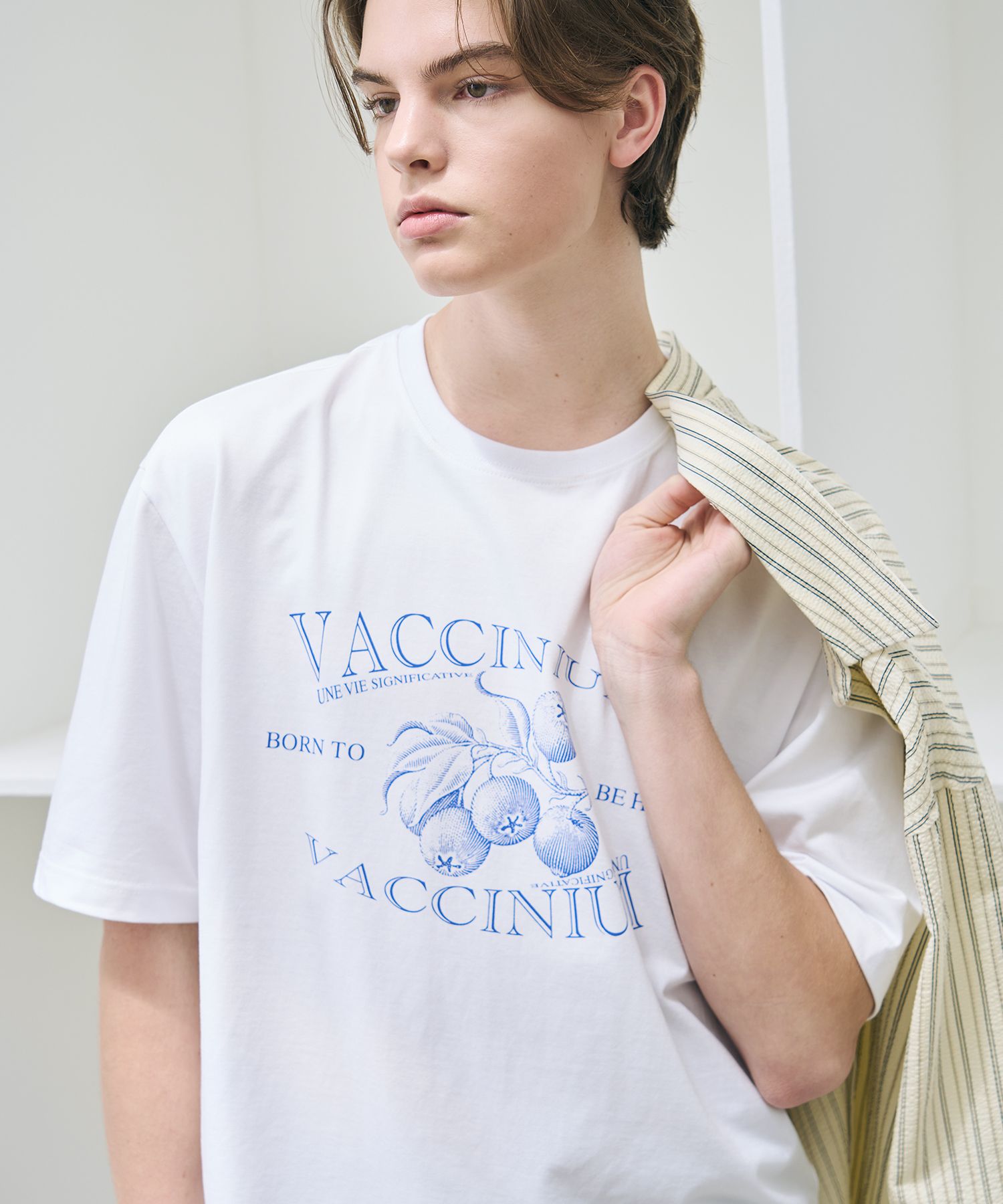 ★DRAW FIT★ Blueberry Print T-Shirt [WHITE] MUSINSA | DRAW FIT Blueberry Printing T-Shirt [WHITE]