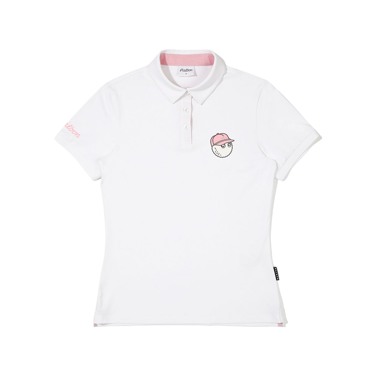 말본 골프(MALBON GOLF) 버킷 포인트 폴로 티셔츠 WHITE (WOMAN)