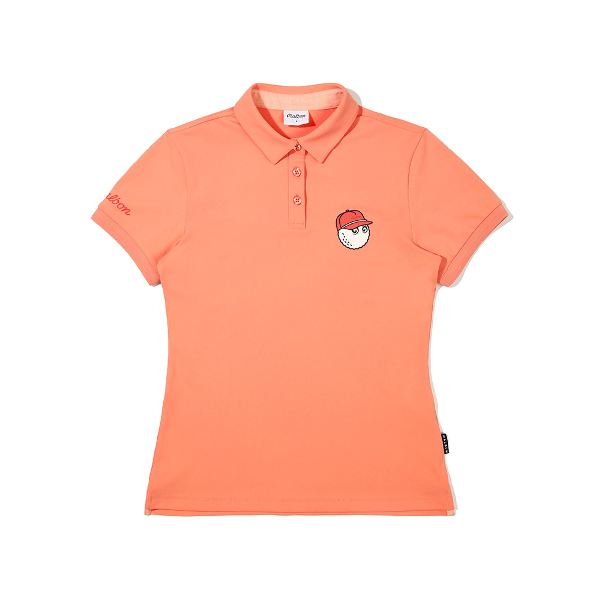 말본 골프(MALBON GOLF) 버킷 포인트 폴로 티셔츠 ORANGE (WOMAN)