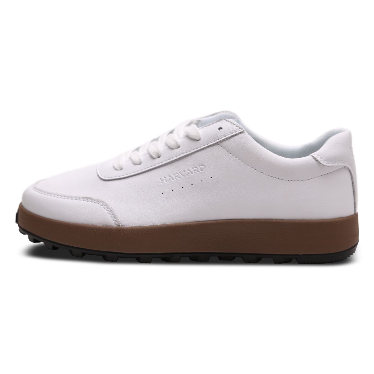 하버드 슈즈(HARVARD SHOES) 아크라 남여공용 스니커즈 가죽 데일리운동화 화이트