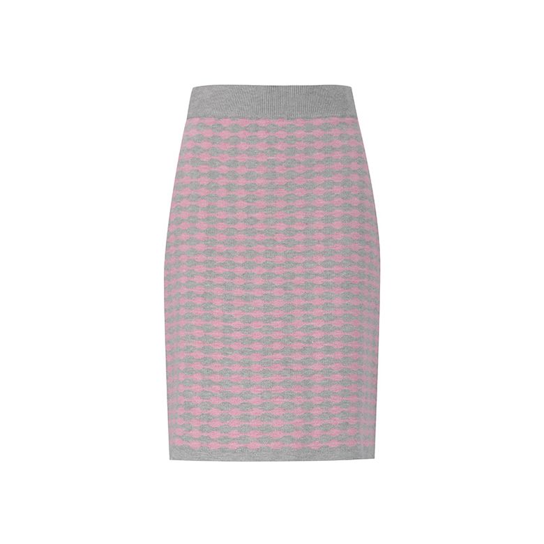 웨이브 패턴 니트 스커트(SZ3KS35)