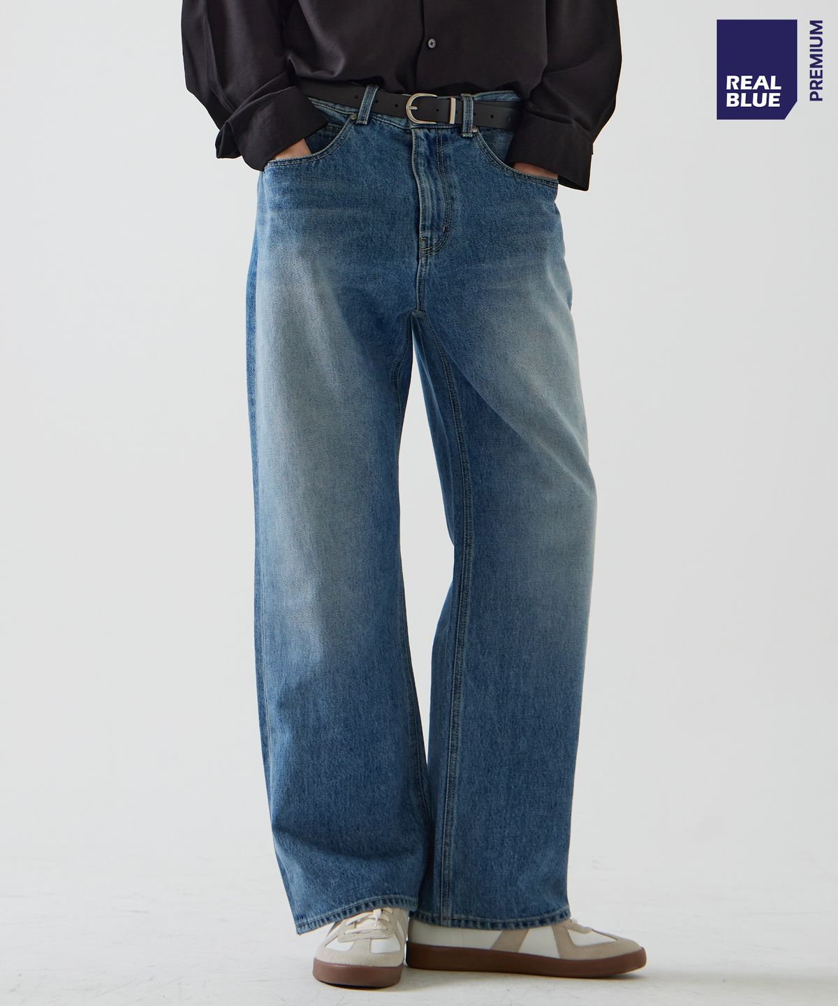씨네드(CINEDE) [Terra Wide Straight Denim - LIGHT BLUE]테라 와이드 스트레이트 데님 - LIGHT BLUE