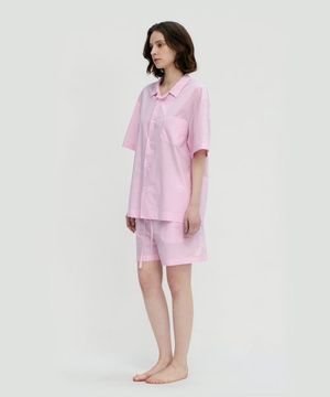 Stay Stripe Pajamas Short Pants - Raw Pink