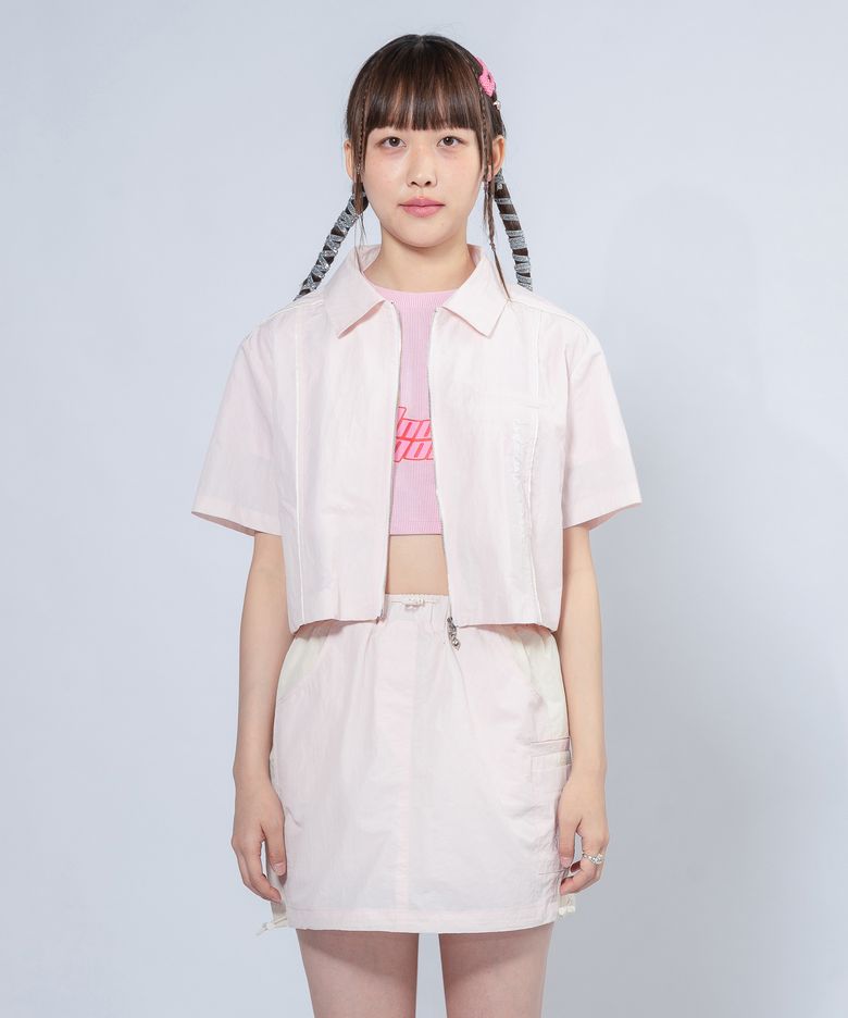 WINDY LOGO ZIP-UP JACKET _ PINK