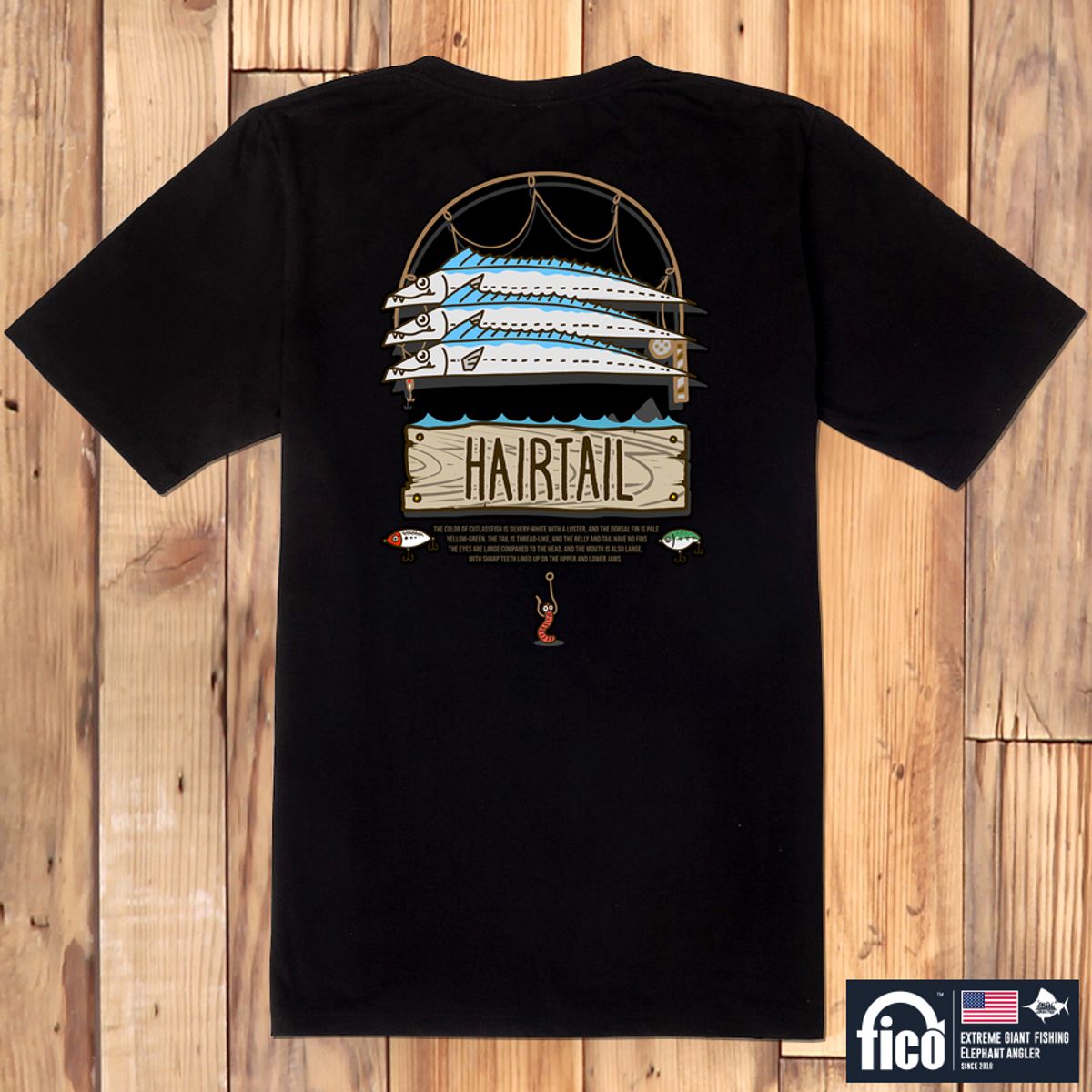 돌돌(DOLDOL) FICO_tshirts-132 익스트림 낚시 브랜드 피코 시즌2 캐릭터 그래픽 디자인 티셔츠
