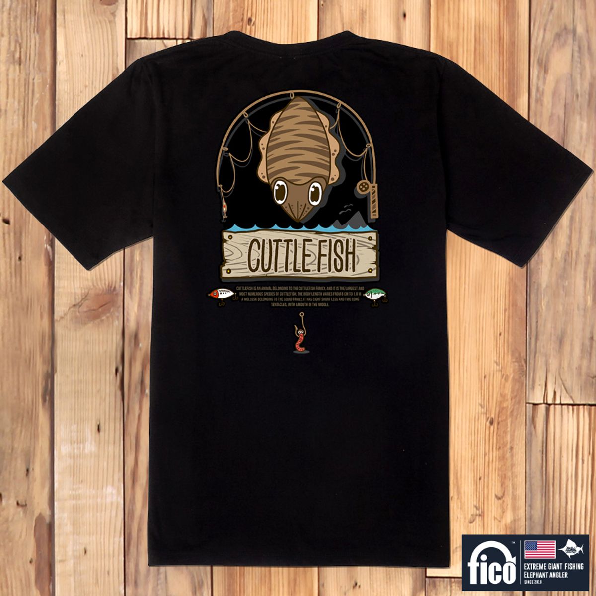 돌돌(DOLDOL) FICO_tshirts-133 익스트림 낚시 브랜드 피코 시즌2 캐릭터 그래픽 디자인 티셔츠