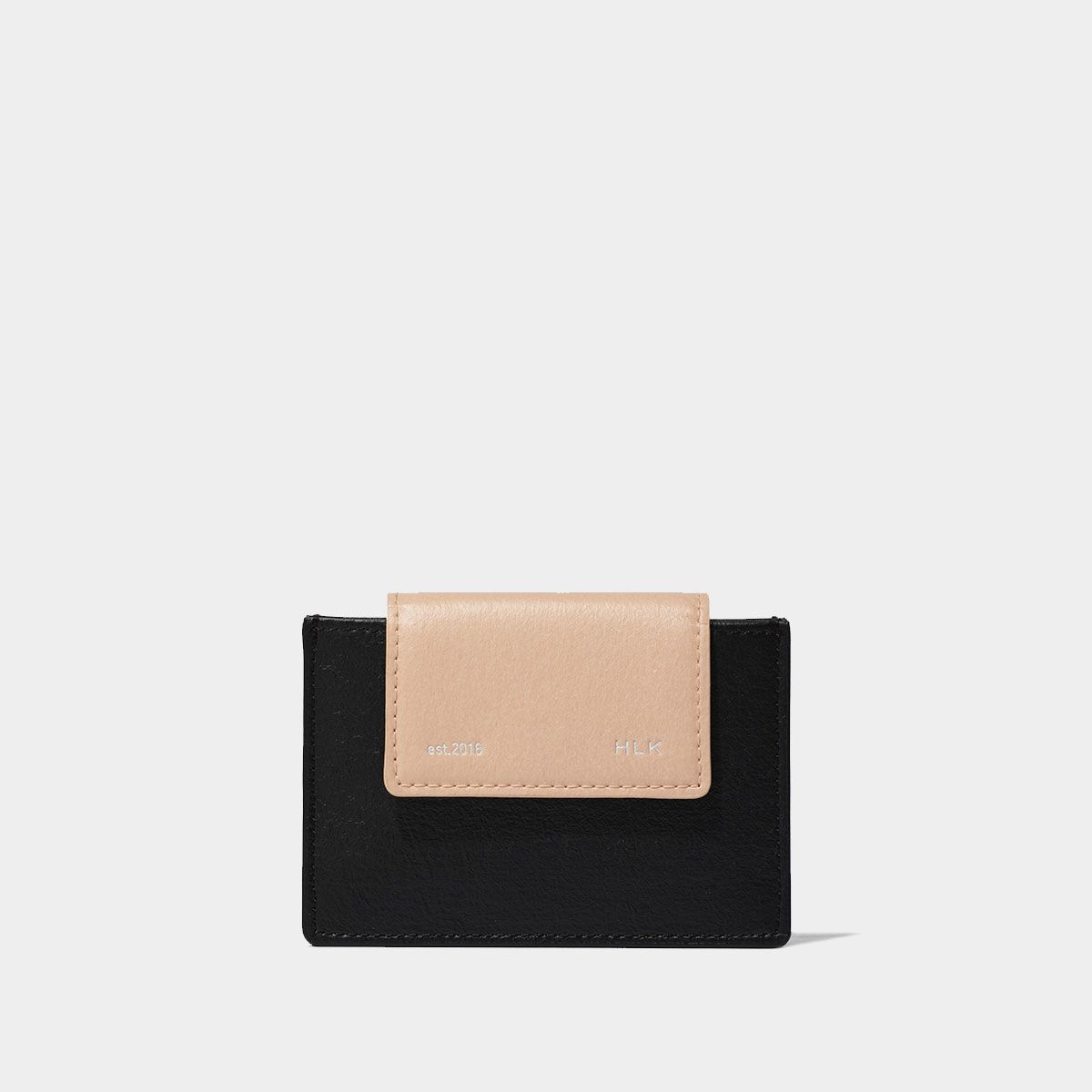 할리케이(HARLIEK) 세미 플립 카드지갑 / Sami Flip Card Wallet [Black Pink]