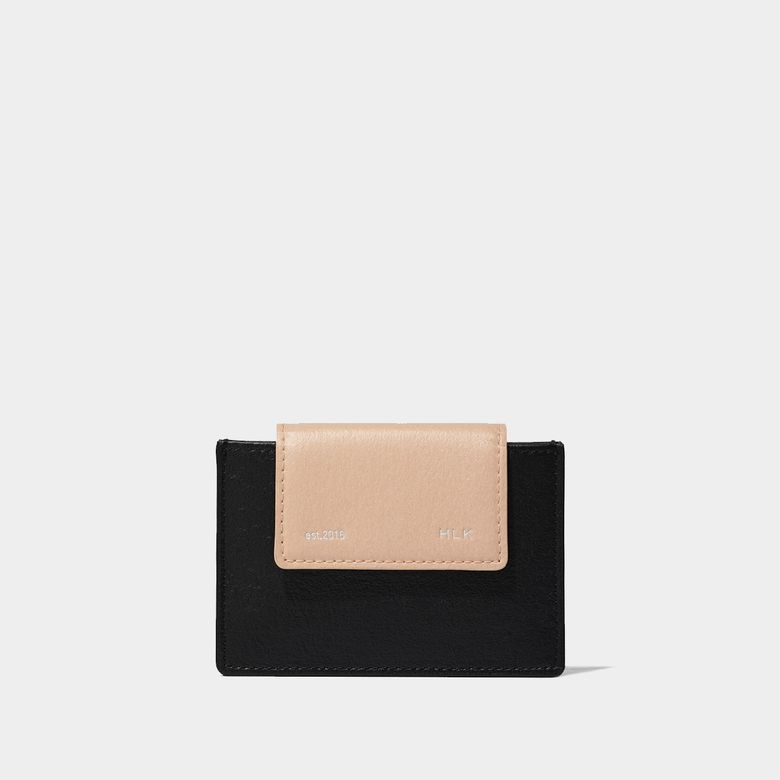 세미 플립 카드지갑 / Sami Flip Card Wallet [Black Pink]