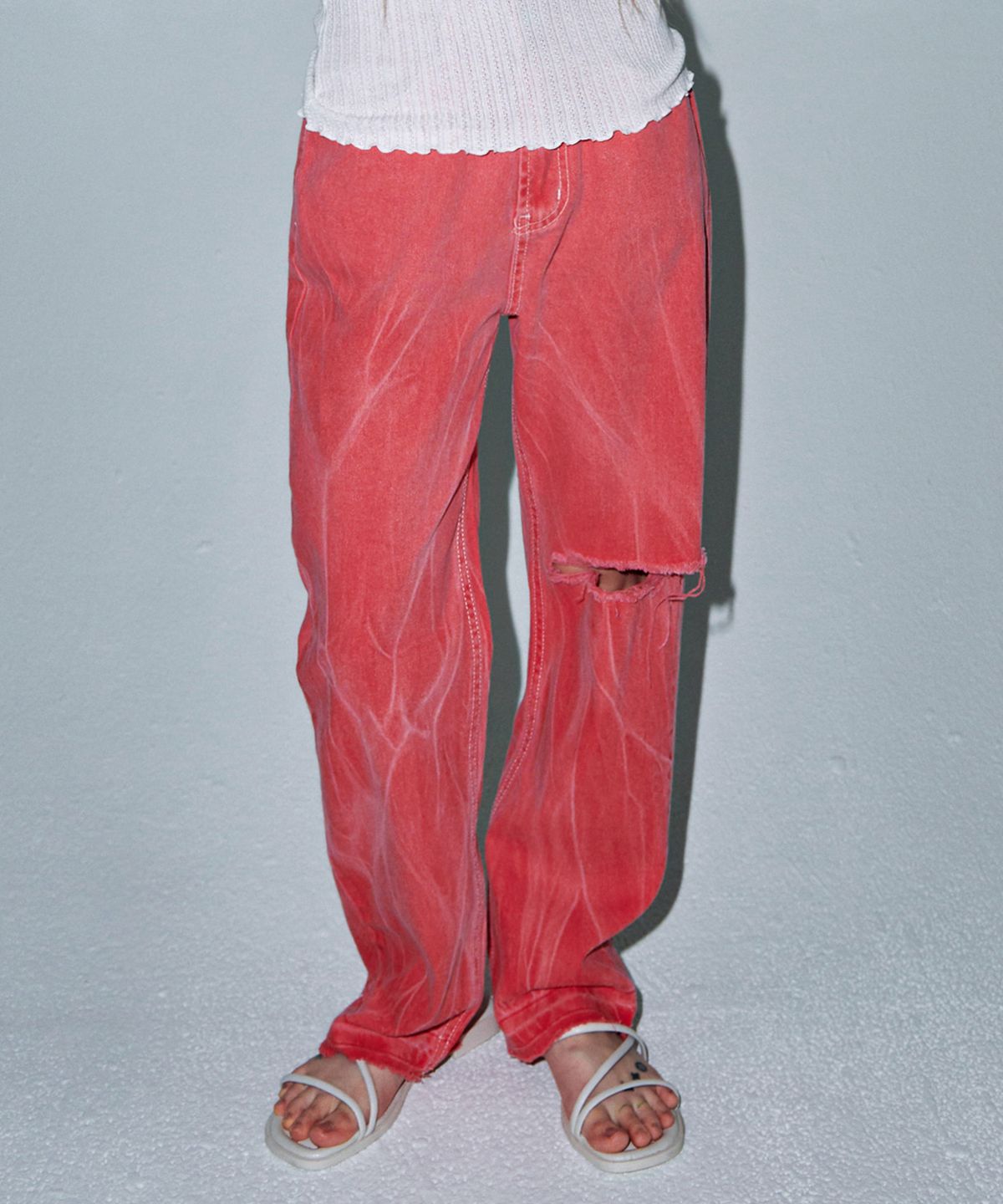 판도라핏(PANDORAFIT) [STRAIGHT] Tangerine Cutting Pants
