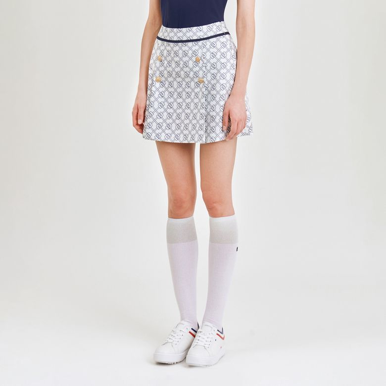 All-over Symbol Culottes_White