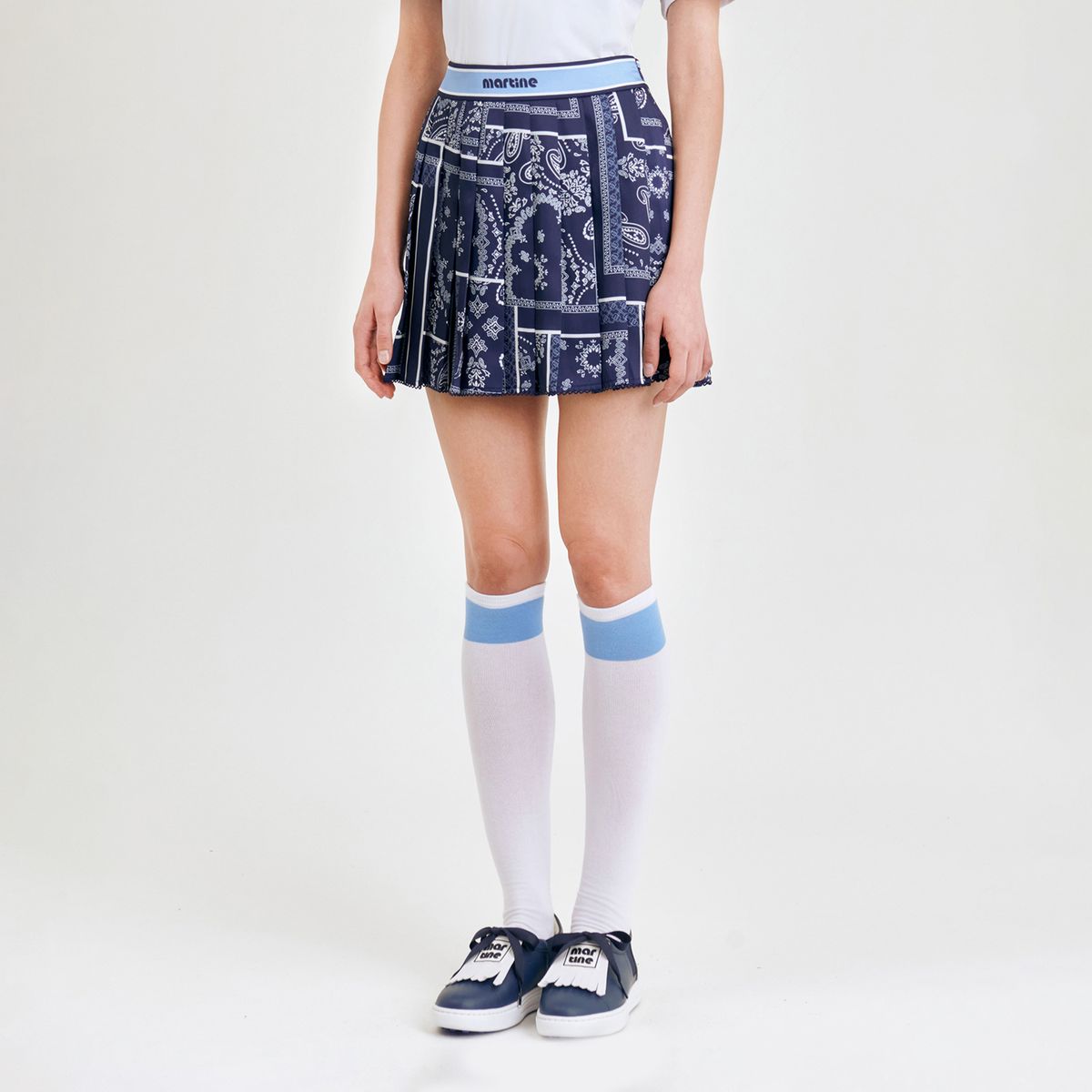 마틴골프(MARTINE GOLF) Paisley Culottes_Navy