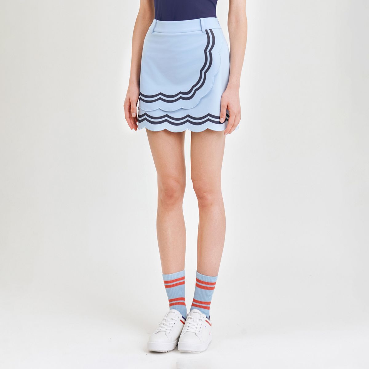 마틴골프(MARTINE GOLF) Wave Wrap Culottes_S/Blue